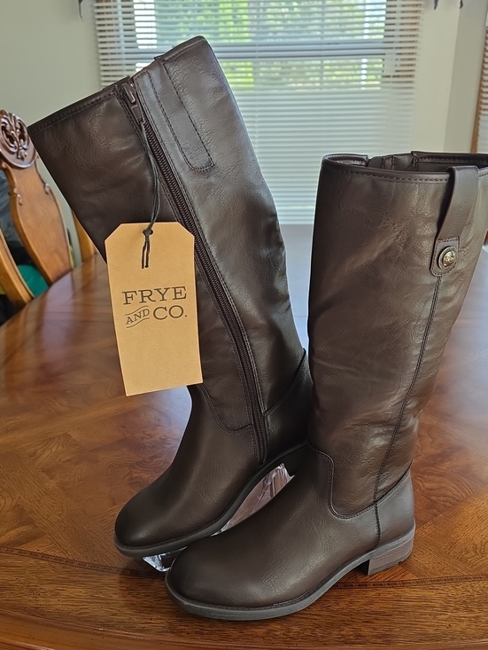 FRYE AND CO. Shoes - Frye And Co. Charlize Tall Riding Boots Dark Brown Women's Size 7M - NEW